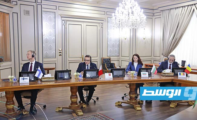 من لقاء سفراء الاتحاد الأوروبي لدى ليبيا مع الدبيبة، 10 ديسمبر 2023 (حكومة الدبيبة)