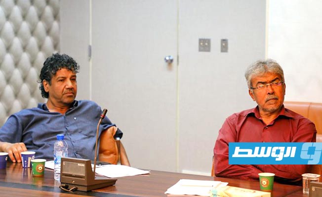 لقاء مسؤولي النهر الصناعي مع مجموعة شركات «ISG» البريطانية، الأربعاء، 18 أكتوبر 2023. (جهاز النهر الصناعي)