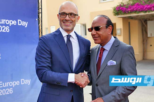 جانب من الحضور في احتفالات «يوم أوروبا» في طرابلس، 12 مايو 2026. (الموقع الإلكتروني لبعثة يوبام ليبيا)