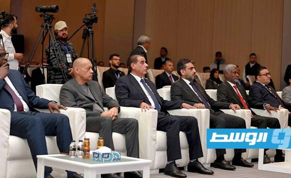افتتاح معرض بنغازي الدولي للنفط والغاز والطاقة، الإثنين 25 نوفمبر 2024. (وزارة الكهرباء والطاقات المتجددة)