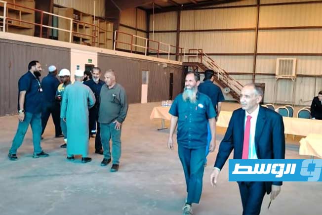 جانب من مراسم افتتاح المطار، 13 نوفمبر 2025. (مؤسسة النفط)