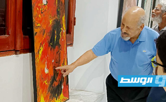 جانب من معرض «غزة برؤية فنان» بدار الفقيه حسن في 23 نوفمبر 2024. (بوابة الوسط)