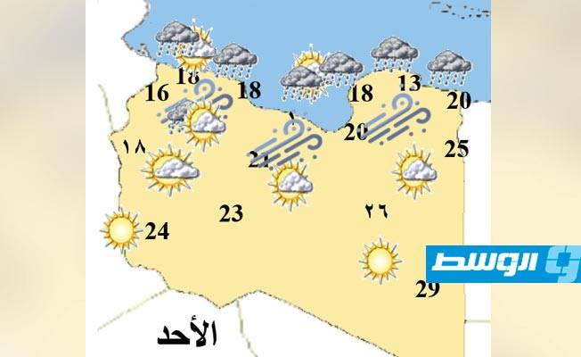 «الأرصاد»: تقلبات جوية شمالا وفرصة لسقوط أمطار مصحوبة بعواصف رعدية