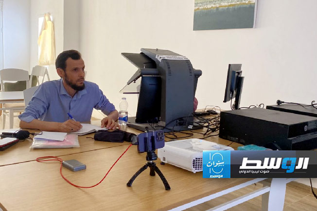 من الدورة التدريبة لمهندسي المركز الليبي للاستشعار عن بُعد وعلوم الفضاء في تونس، 21 مايو 2024. (الصفحة الرسمية للمركز)