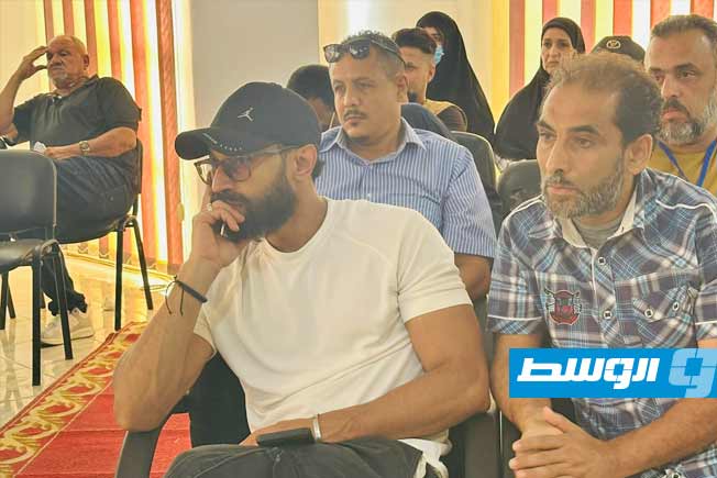 جانب من أمسية بعنوان «ملهمات» في مركز وهبي البوري الثقافي بمدينة بنغازي، الخميس 26 يونيو. (مركز وهبي البوري)