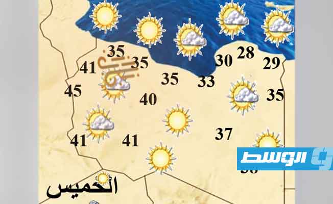 أحوال الطقس اليوم: رطوبة عالية على المناطق الساحلية