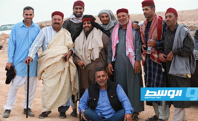 فريق مسلسل «شط الحرية» خلال تصوير الجزء الثاني، فبراير 2020. (أرشيفية، الإنترنت)