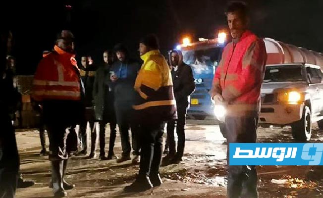 من عمليات شفط المياه بالبيضاء، 13 يناير 2023. (المجلس البلدي البيضاء)