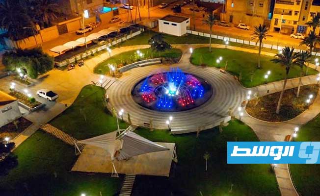 حديقة «آب» بمصراتة في حلتها الجديدة، 30 يونيو 2023. (بلدية مصراتة)