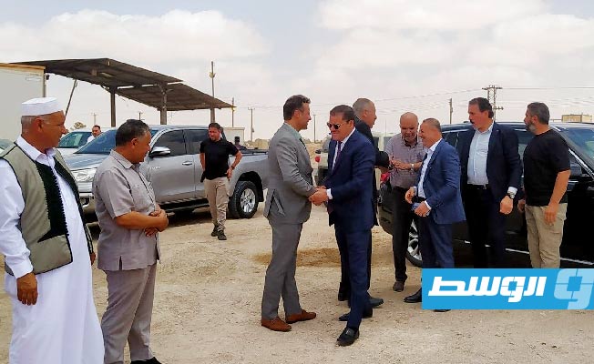 الدبيبة خلال افتتاح مركز «الكراريم» للرعاية الصحية الأولية في مصراتة السبت 5 أغسطس (حكومتنا)