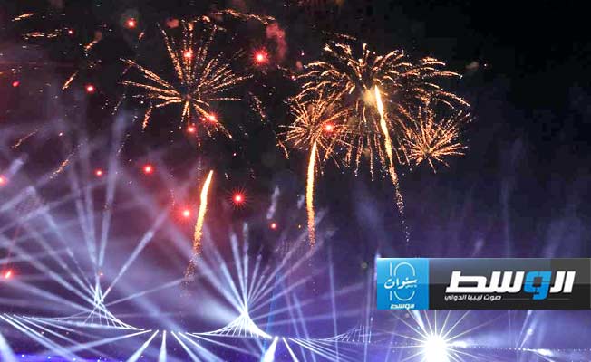 جانب من حفل إعادة افتتاح ملعب طرابلس الدولي، 8 مارس 2024. (تصوير - محمود دردور، بوابة الوسط)