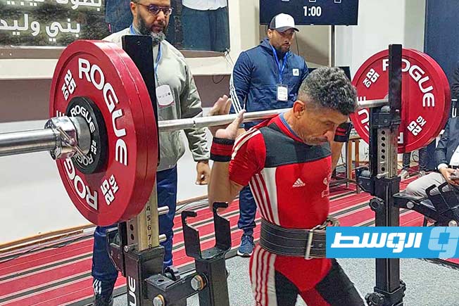 جانب من منافسات بطولة ليبيا للقوة البدنية (فيسبوك)