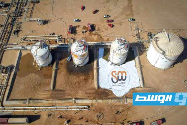 منشأة نفطية في ليبيا. (مؤسسة النفط)