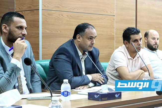 جانب من اجتماع حكومي في مقر وزارة التخطيط بالعاصمة طرابلس، الإثنين 11 أغسطس 2025 (صفحة وزار التخطيط على فيسبوك)