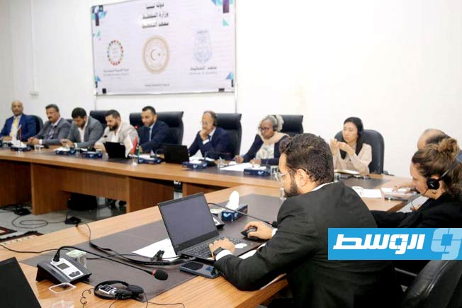 اجتماع تنسيقي تنظمه وزارة الشؤون الاجتماعية بحكومة الوحدة الوطنية الموقتة لحل أزمة النازحين داخليا، 11 أغسطس 2025 (وازرة الشؤون الاجتماعية)