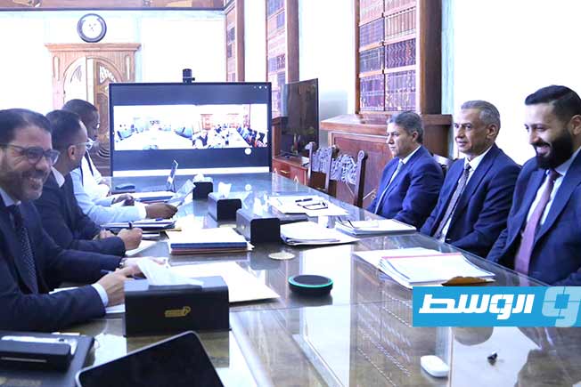 الاجتماع الثاني للجنة السياسة النقدية، الإثنين 17 مارس 2025. (مصرف ليبيا المركزي)