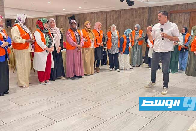برنامج تدريب سفيرات التوعية الانتخابية للمنطقة الغربية في مصراتة، الإثنين 21 يوليو 2025. (مفوضية الانتخابات)