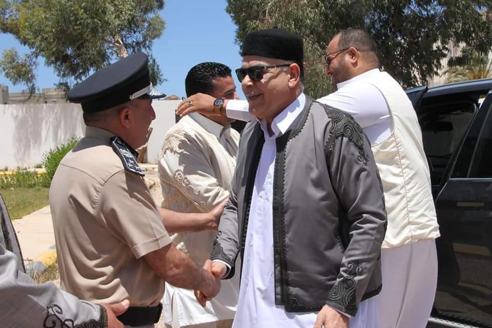 جانب من جولة وزير داخلية حكومة الوحدة الوطنية. 14 مايو 2021. (بلدية سرت)