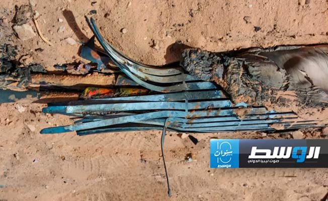 عطل في كابل مغذي لأحياء بأوباري، 22 أكتوبر 2024. (مؤسسة النفط)