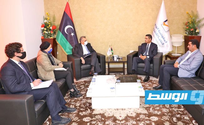 لقاء السايح مع السفير الإيطالي. الأربعاء 16 ديسمبر 2020. (مفوضية الانتخابات)