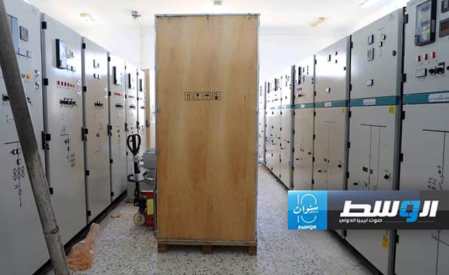 من أعمال استكمال مشروع محطة تحويل الزغواني في جنزور، 6 أكتوبر 2024. (شركة الكهرباء)