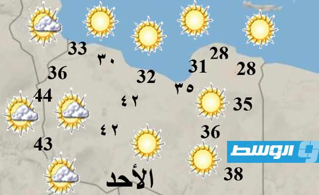 أحوال الطقس اليوم: أجواء مشمسة وسماء صافية على معظم مناطق ليبيا