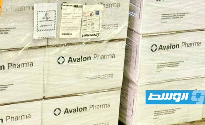 جانب من الأدوية الموردة، الأربعاء 27 نوفمبر 2024 (جهاز الإمداد الطبي)