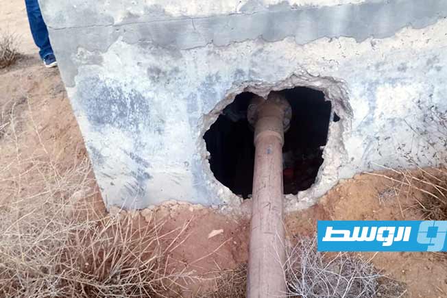 من أعمال إزالة التعديات على مسارات النهر الصناعي بمنطقة العربان، 21 ديسمبر 2025. (إنفاذ القانون)