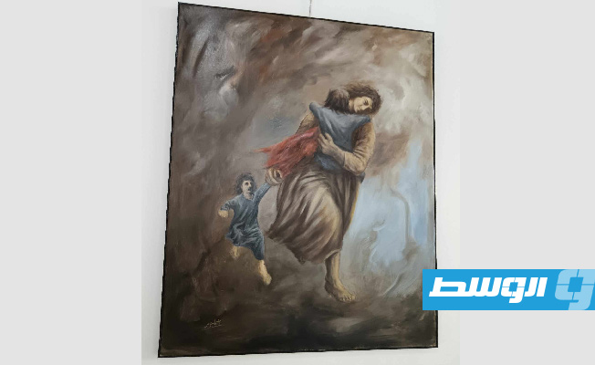 جانب من معرض «غزة برؤية فنان» بدار الفقيه حسن في 23 نوفمبر 2024. (بوابة الوسط)