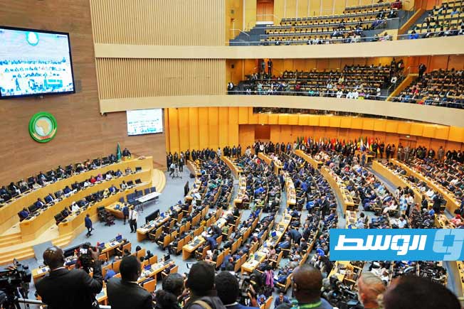 انطلاق قمة الاتحاد الأفريقي في أديس أبابا بمشاركة رئيس المجلس الرئاسي محمد المنفي، 15 فبراير 2025. (المكتب الإعلامي لرئيس المجلس الرئاسي الليبي)
