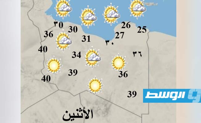 «الأرصاد»: الحرارة معتدلة على غالب المناطق ومرتفعة في الوسط والجنوب