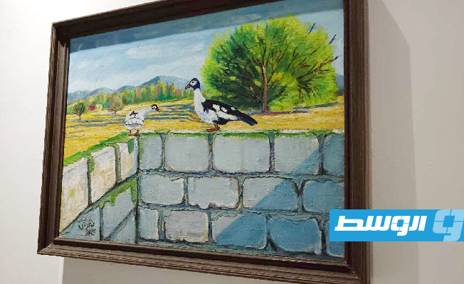 من أجواء معرض الفنان التشكيلي عماد عريبي في دار الفقيه حسن، السبت 22 ديسمبر 2024. (بوابة الوسط)