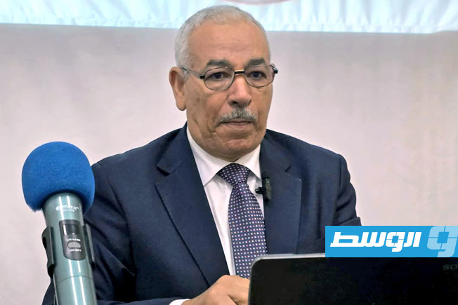 محمد الذويب يحاضر عن «ليبيا في كتب هيرودوت»، أبريل 2026. (الإنترنت)