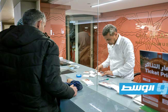 إقبال لافت من الزوار مع تفعيل نظام التذاكر بالمتحف الوطني بالعاصمة الليبية طرابلس. (فيسبوك)