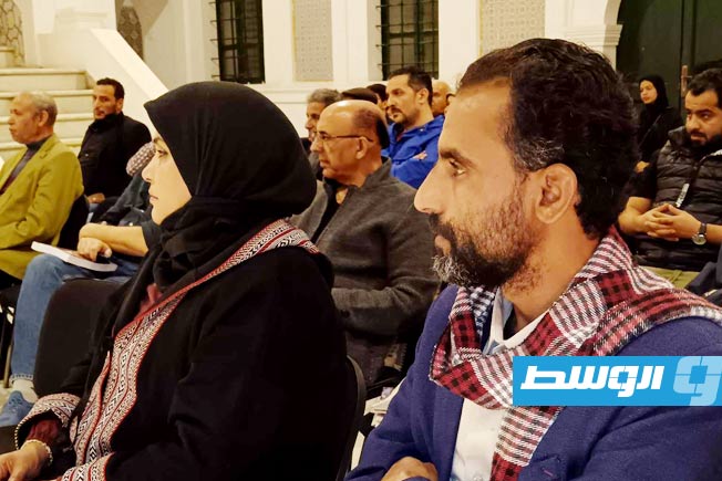 جانب من الحضور بحوش محمود بي بالمدينة القديمة، الثلاثاء 11 مارس 2025. (بوابة الوسط)