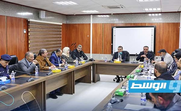 اجتماع الدبيبة مع المجلس البلدي غريان، الأحد 8 ديسمبر 2024. (حكومتنا)