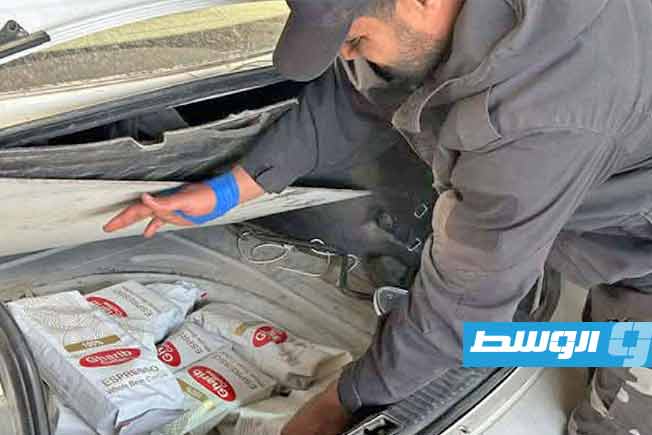 سلع مهربة مضبوطة في منفذ رأس اجدير، 5 مارس 2025. (وزارة الداخلية)