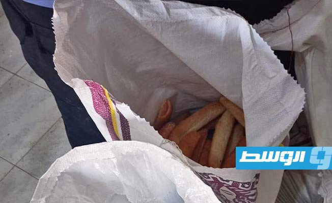 كمية من الخبز المضبوط.