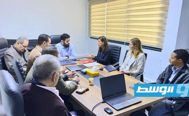 اجتماع لمسؤولين بوزارة الحكم المحلي مع الوكالة الألمانية للتعاون الدولي «GIZ»، الأحد 26 نوفمبر 2023 (صفحة الوزارة على فيسبوك)