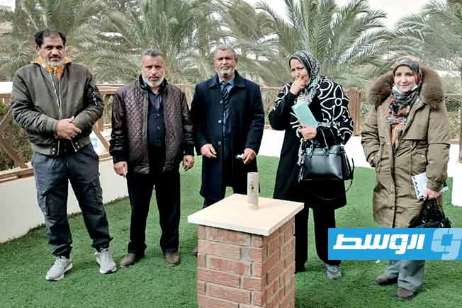 وفد وزارة السياحة بحكومة الوحدة الوطنية الموقتة إلى صبراتة، 1 فبراير 2026. (وزارة السياحة والصناعات التقليدية)