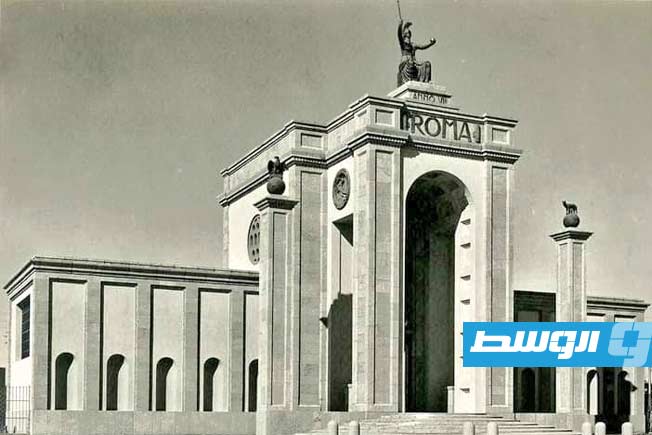 مبنى جناح روما الشهير الذي تأسس في 1927 ويعد من أقدم المعارض التجارية في أفريقيا. (الكتاب)