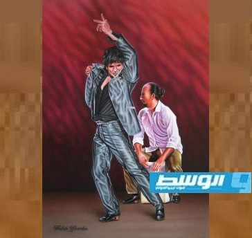 الفنان صلاح الشاردة وبورتريهاته المميزة