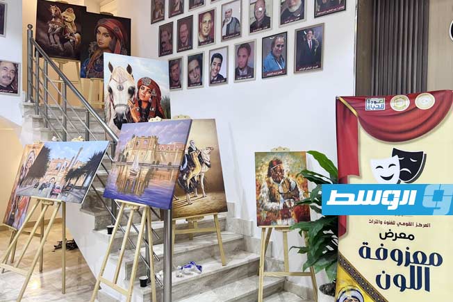 جانب من فعاليات افتتاح المسرح الوطني«محمد سليم» بطرابلس أمس الخميس. (تصوير: عبدالرحمن الشريف)