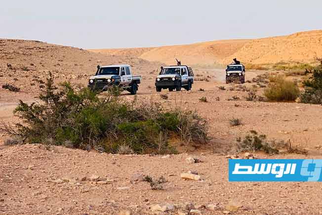 الدوريات الصحراوية لجهاز حرس الحدود التابع لوزارة الداخلية في المنطقة الغربية. (وزارة الداخلية)