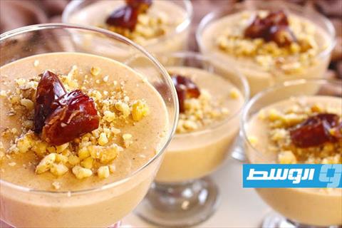 عرق فلتو ومهلبية بالتمر على مائدة اليوم الواحد والعشرين من رمضان
