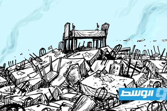 الكاريكاتير الفائز بالمرتبة الثانية للرسام الأردني عماد حجاج. (الموقع الرسمي للمسابقة)