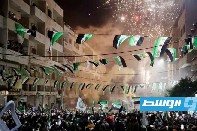 جانب من احتفال أهالي مدينة بانياس في طرطوس بذكرى النصر والتحرير، سوريا. 7 ديسمبر 2025. (سانا)