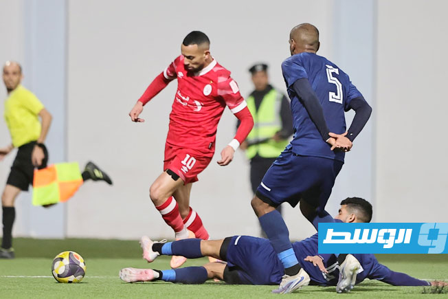 مباراة الاتحاد وشباب الغار بالدوري الليبي الممتاز الخميس 22 يناير 2026 (تصوير - محمود دردور - خاص الوسط)