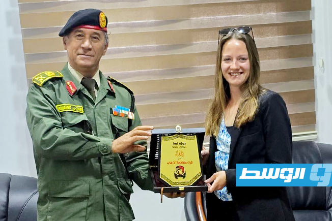 جانب من زيارة وفد بريطاني لقوة مكافحة الإرهاب، 11 مارس 2025 (صفحة قوة مكافحة الإرهاب بموقع فيسبوك)