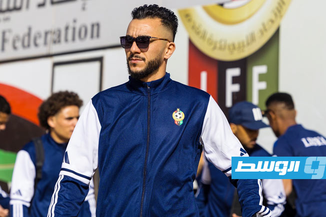 لاعبو المنتخب الليبي لكرة القدم لدى وصولهم إلى المطار الجمعة 21 نوفمبر 2025 (صفحة الاتحاد الليبي لكرة القدم على فيسبوك)